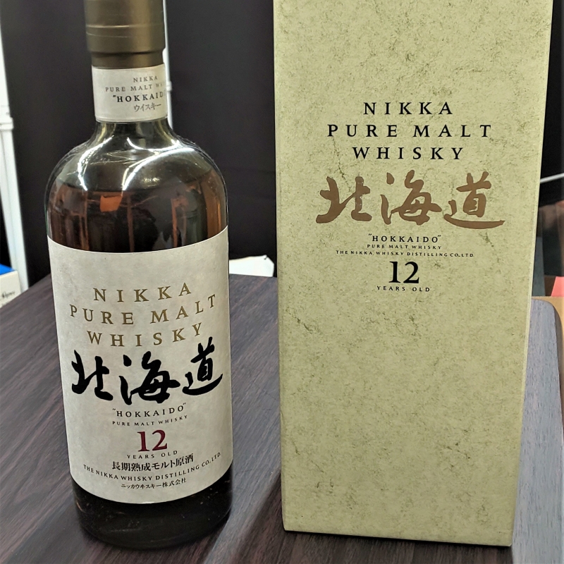 ニッカウヰスキー - ニッカ 北海道 12年 ピュアモルト 長期熟成モルト原酒 ※液面低下注意 fit=scale-down,w=1200